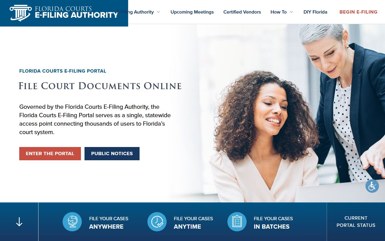 Alachua County court dockets e-filing submission through MyFLCourtAccess portal