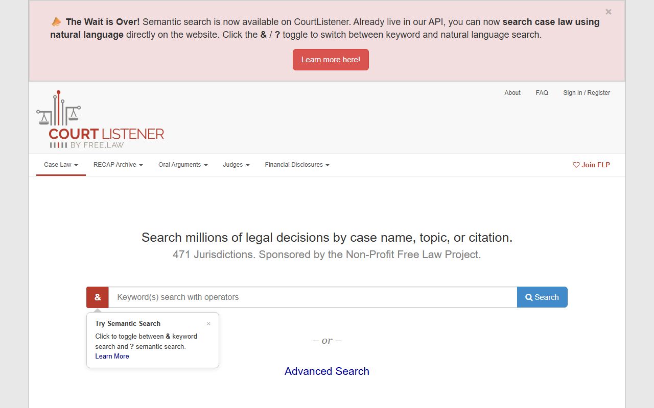 Alachua County federal court records CourtListener free legal research site