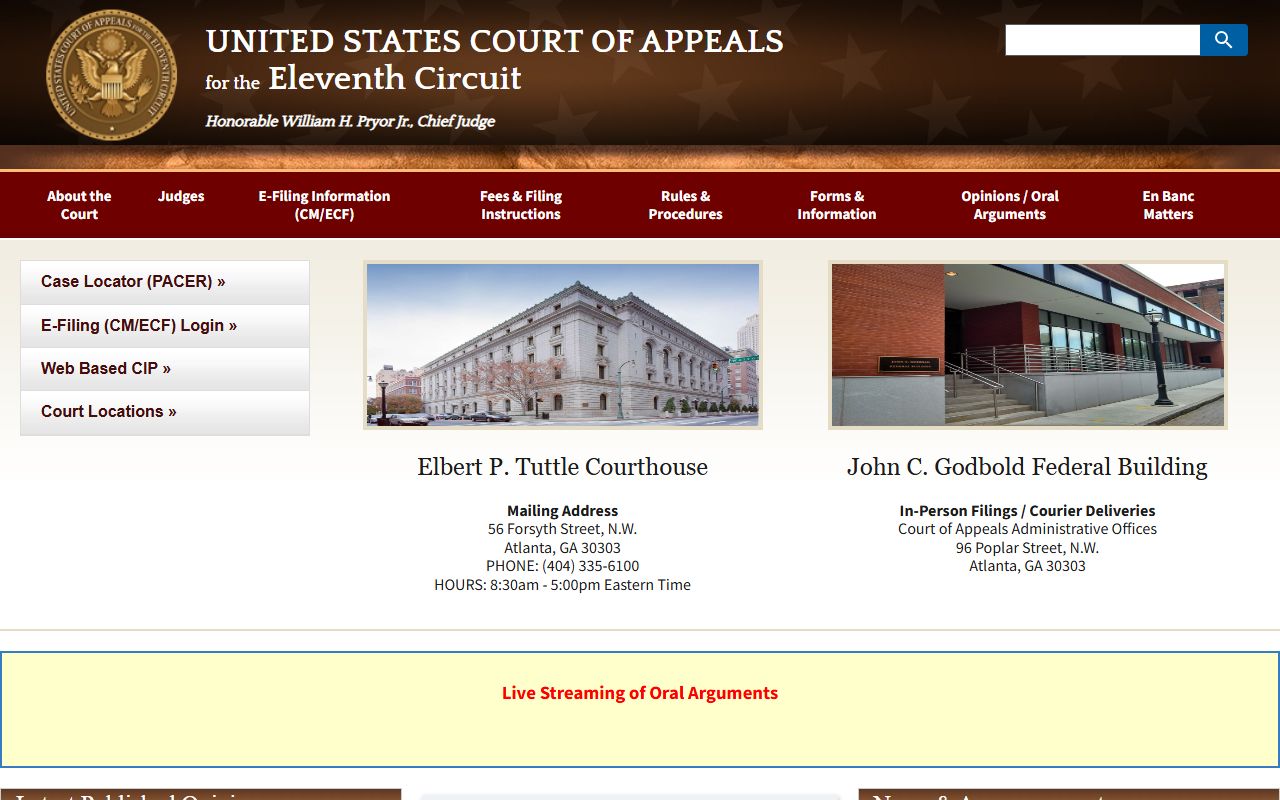 Alachua County circuit court and the U.S. Court of Appeals for the Eleventh Circuit